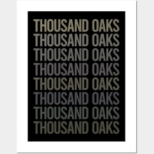 Gray Text Art Thousand Oaks Posters and Art